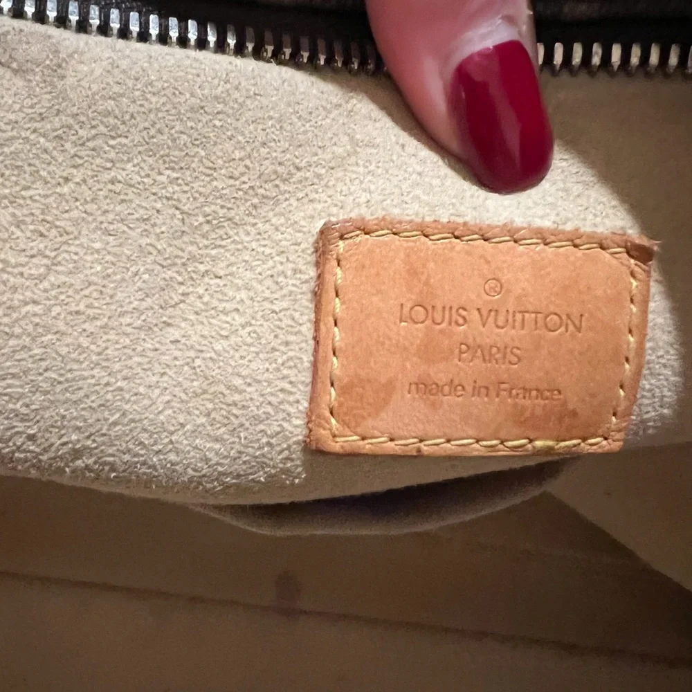 Louis Vuitton Monogram Satchel with Gold Accents - Picture 9 of 13